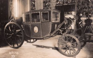 Antique & Amazing Old Transportation Cart Real Photo Postcard