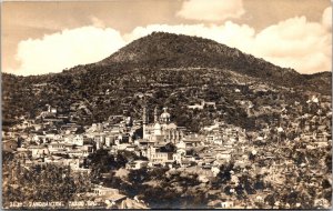 Vtg Taxco Guerrero Mexico Panorama City View 1940s RPPC Real Photo Postcard