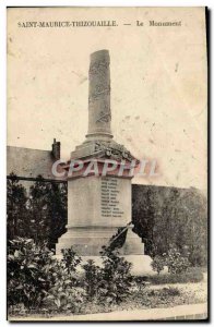 Postcard Old Saint Maurice Thizouaille Monument