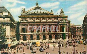 'Modern Postcard Paris Square and the Theater National de L''Opera (Garnier A...
