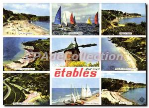 Postcard Modern ETABLES-on-MER beach regattas mill