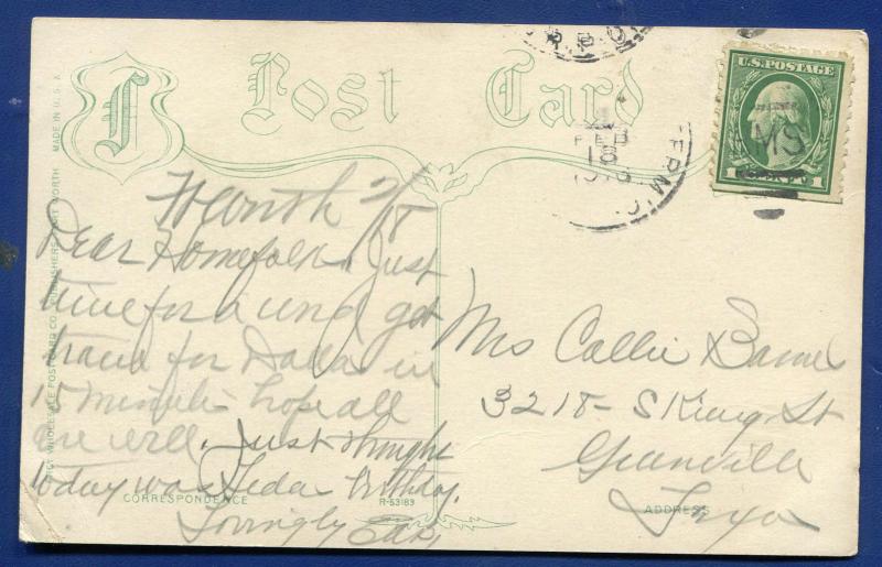 Fort Worth Texas tx Paddock Viaduct Power Plant Trinity River postcard 