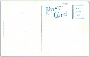 c1910s Drummond, Wis Rust-Owen Lumber Co Lumberyard Railway Postcard WI A169
