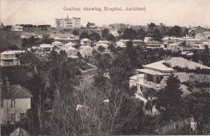 Postcard Grafton showing Hospital Auckland New Zealand