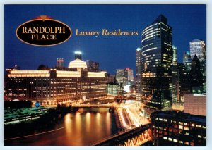 CHICAGO, IL ~ Real Estate Advertising RANDOLPH PLACE Cityscape 4x6 Postcard
