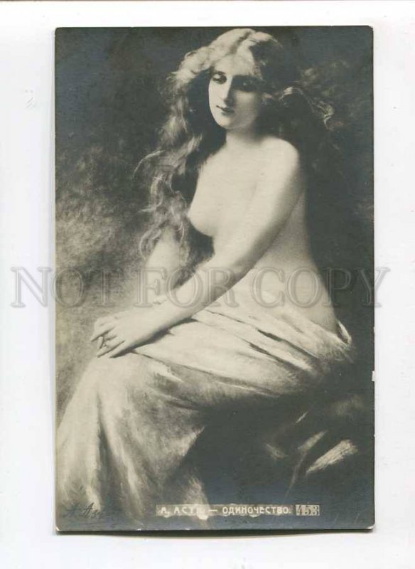 3080516 NUDE Belle LONG HAIR by Angelo ASTI vintage PHOTO