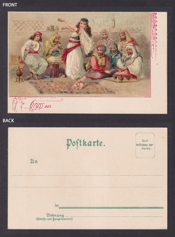 Postcard GERMANY, Gruss aus...., Tea party