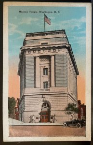 Vintage Postcard 1928 Masonic Temple, Washington, District of Columbia, (DC)