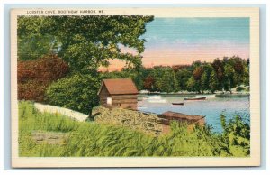 Boothbay Harbor ME Postcard Lobster Cove Maine