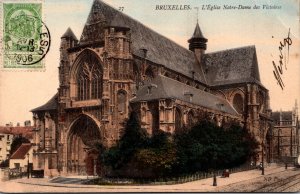 Belgium Brussels L'Eglise Notre-Dame Dome des Victoires 1906