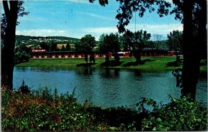 Vtg Owego New York NY Treadway Inn Hotel Motel 1980s Chrome View Postcard