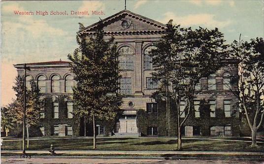 Western High School Detroit Michigan 1913