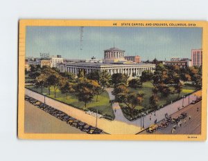 Postcard State Capitol And Grounds, Columbus, Ohio