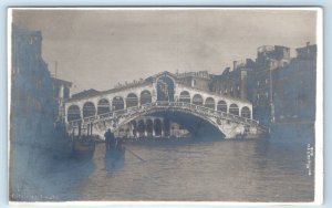 RPPC Ponte Di Rialto VENEZIA Venice ITALY Sciutto 818 Postcard