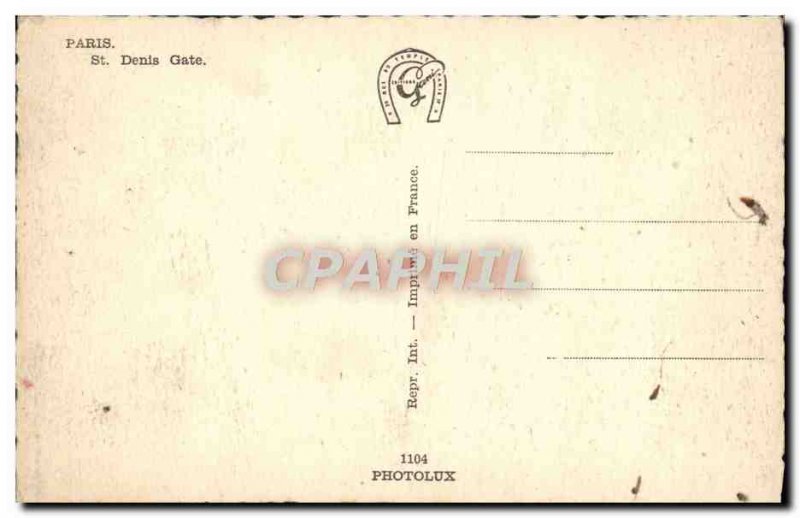 Old Postcard The Paris Porte Saint Denis