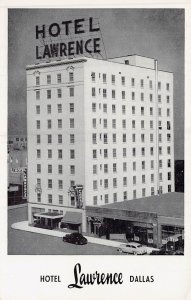 DALLAS TEXAS~HOTEL LAWRENCE~1940s POSTCARD