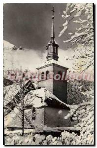 Postcard Old Bell And The Les Contamines Mont Joly