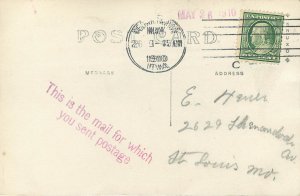 RPPC Postcard Washington High School Cedar Rapids IA 56 Posted 1910