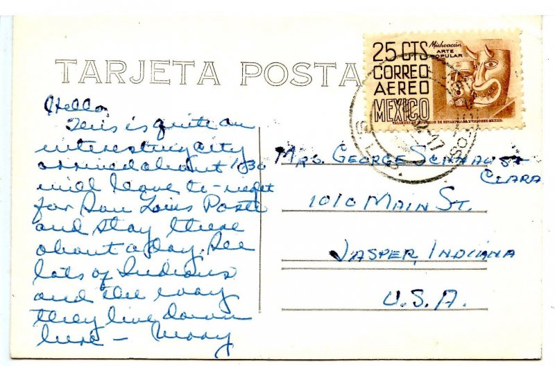 Mexico - Monterrey. Hotel Ancira    *RPPC    (crease)