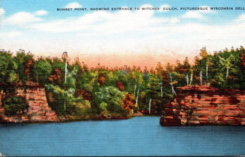 Wisconsin Dells Sunset Point Showing Entrance To Witches Gulch