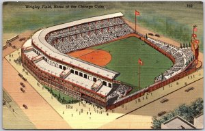 Chicago Illinois ILL, 1951 Wrigley Field, Home of  the Chicago Cubs, Postcard