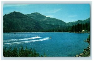 Vintage Water Skiing On Donner Lake Truckee, CA Postcard F84 