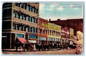 1909 Grand Street South From Randolph Horse Buggy View Enid Oklahoma OK Postcard