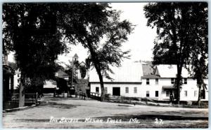 RPPC  KESAR FALLS, Maine  ME   Street Scene THE BRIDGE  Blank Back Postcard