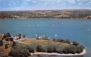 Sailing Skaneateles Lake, New York Postcard
