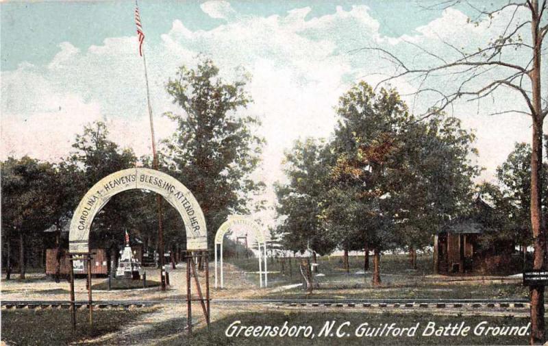 Greensboro North Carolina Guilford Battle Ground Antique Postcard J51933