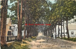 MA, Russell, Massachusetts, Main Street, 1909 PM, Springfield News Pub No A7857