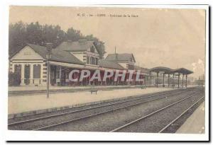 Gien Old Postcard Inside the station