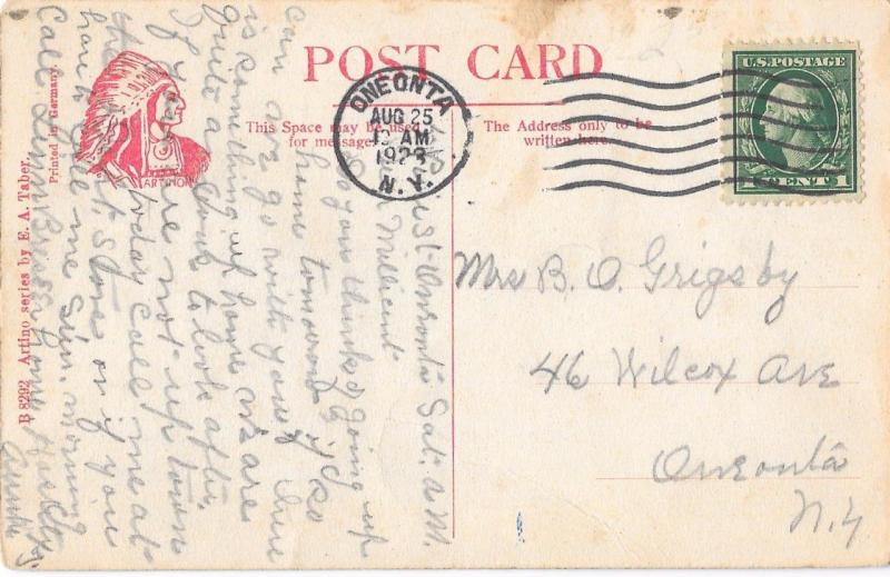 Main Street Davenport New York Vintage NY Postcard United States