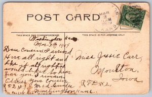 K27/ Washington Kansas Postcard c1910 West Side Square 237