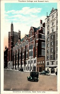 Vtg Columbia University Teachers College Russell Hall New York City NY Postcard