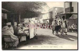 Algeria Biskra Constantine Old Postcard New cafes Moors