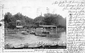 Boat House, Central Park - New York City Postcards, New York NY Postcard