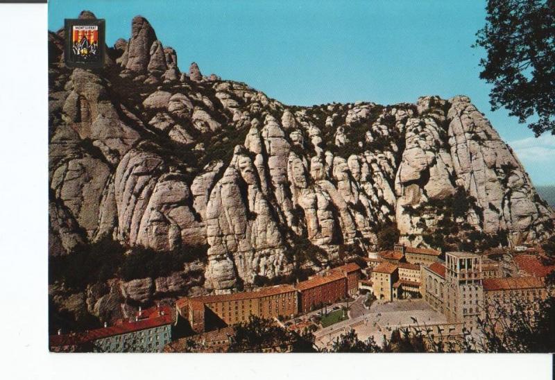 Postal 017018: MONTSERRAT Barcelona - Vista general del Santuario de Montserrat