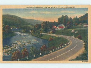 Linen COUNTRY ROAD Wilmington - Near Marlboro & Brattleboro Vermont VT AD6680