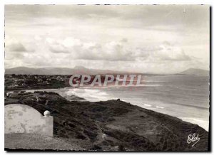 Postcard Modern Bidart Pyrenees Basses overview of the Beach Cote Basque and ...