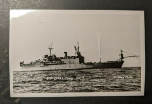 Mint Vintage USS Currituck AV7 US Navy Photo Real Photo Postcard