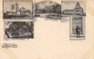 SAN ANTONIO San Pedro Springs, Mission Concepción, Texas c1900s Vintage Postcard