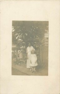 Social history early photo postcard family girl woman