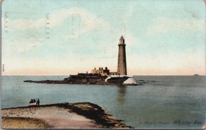 England St Mary's Island Whitley Bay Vintage Postcard C192