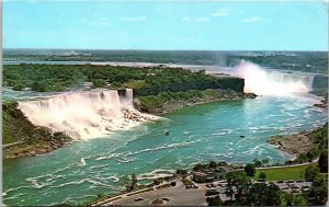 Niagara Falls New York Oneida Tower Scenic Aerial View Landscape Chrome Postcard 