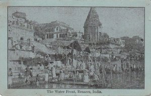 Postcard Water Front Benares India