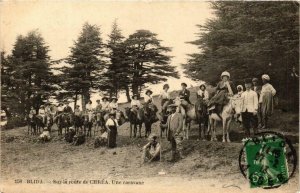 CPA AK Geiser 158 BLIDA - Sur la route de Chrea Une caravane. ALGERIA (764242)