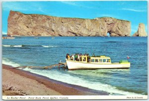 Postcard - Le Rocher Percé  - Percé Rock - Percé, Québec, Canada