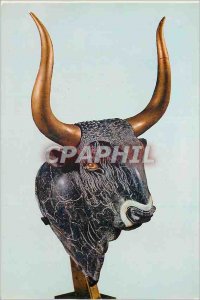 'Postcard Modern Mus of Heraclion Rhyton bull''s head from Knossos'