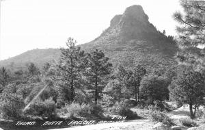 Cook Prescott Arizona 1940s Thumb Butte RPPC Real photo postcard 5493